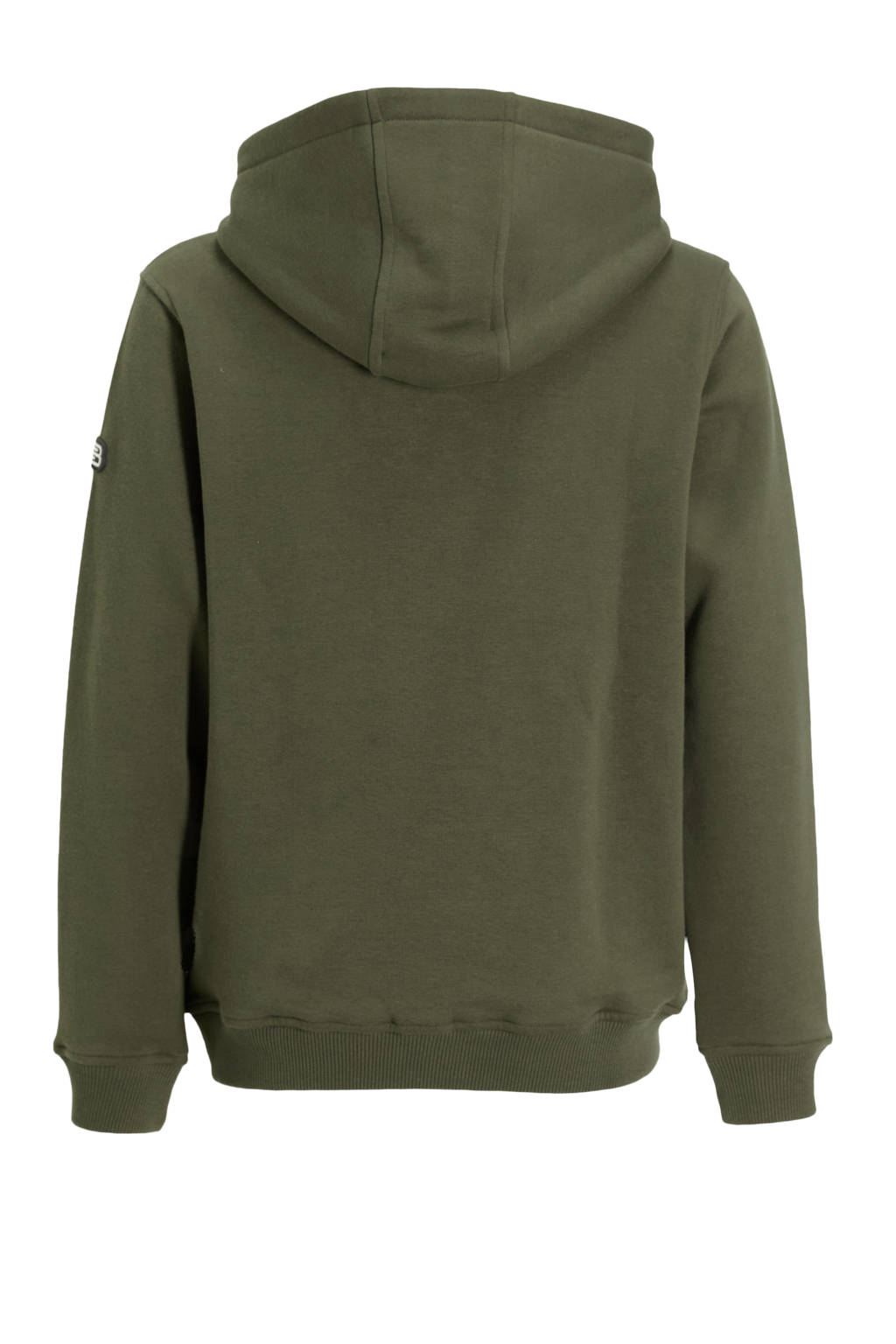 Ballin hoodie met logo mosgroen