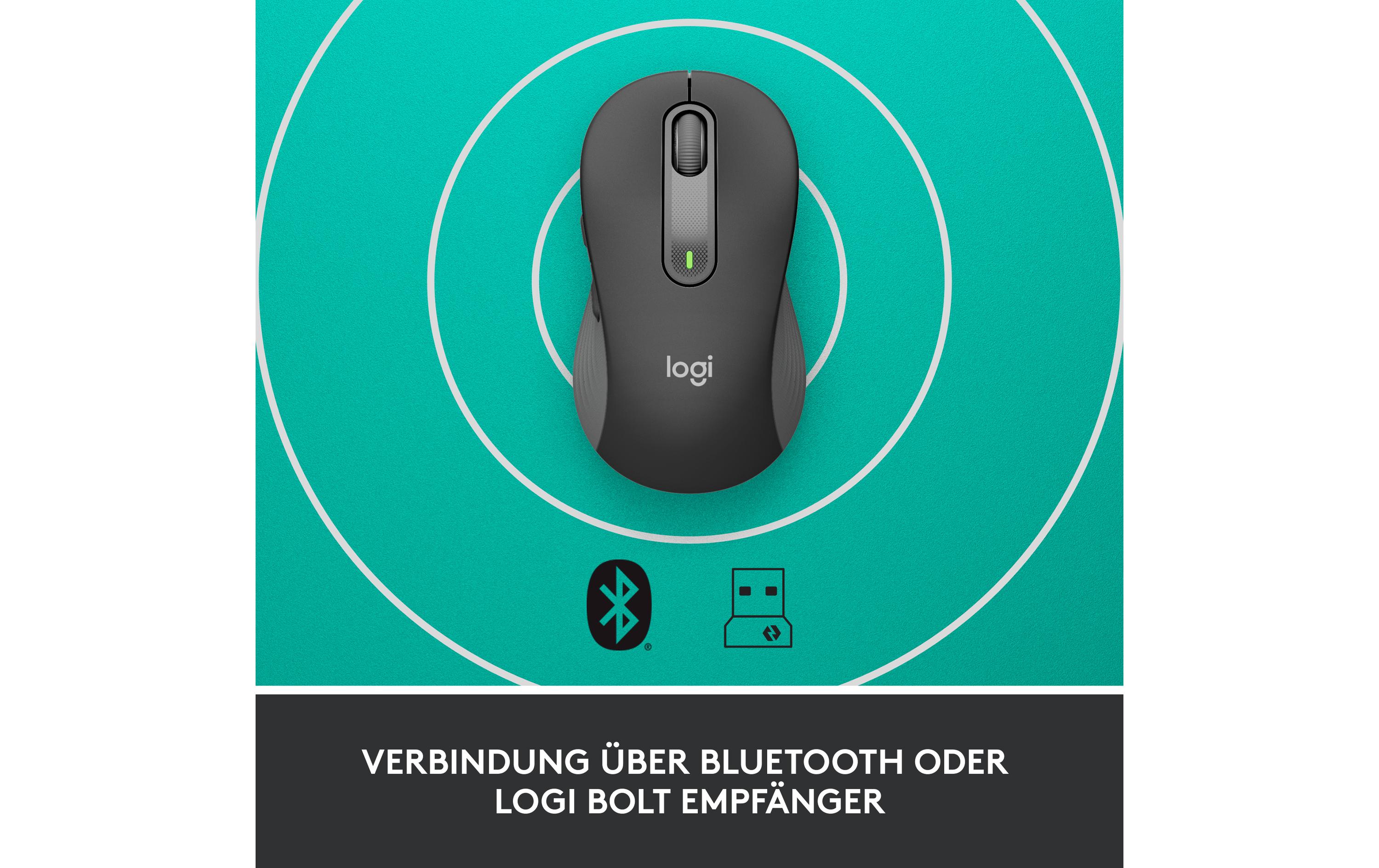 Maus Signature M650 L for Business GraphitePräzise Wireless-Maus mit «Logitech SilentTouch»-Technologie