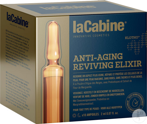 LaCabine Anti-Aging Reviving Elixir Soin Visage Toutes Peaux Ampoules 10x2ml