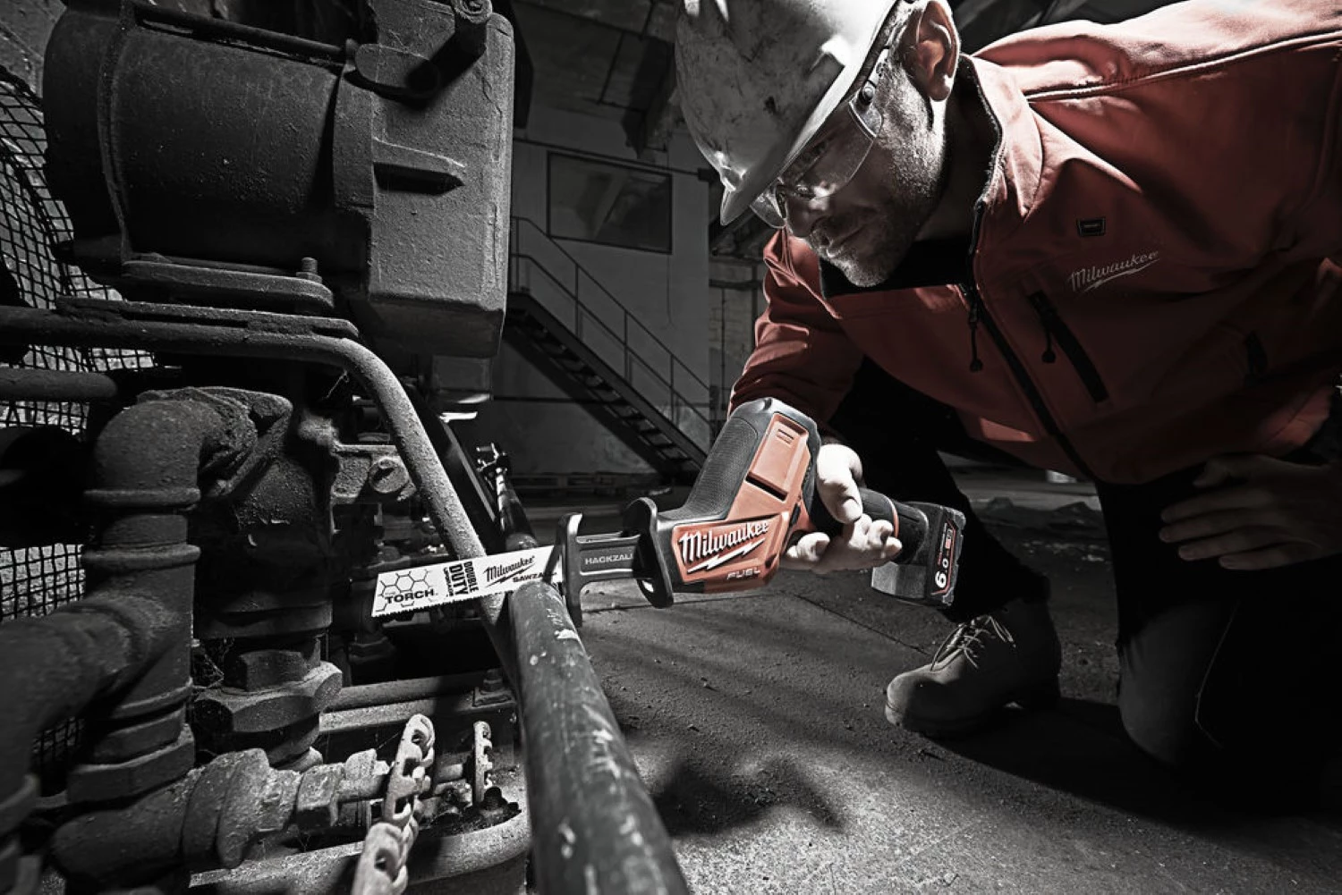 Milwaukee M12 CHZ-602X 12V Li-Ion accu reciprozaag set (2x 6.0Ah accu) in HD Box - snelwissel - koolborstelloos