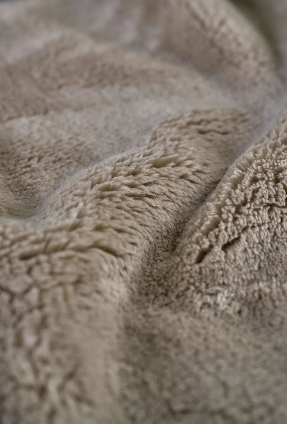 Fleecepledd beige - 130x170 cm