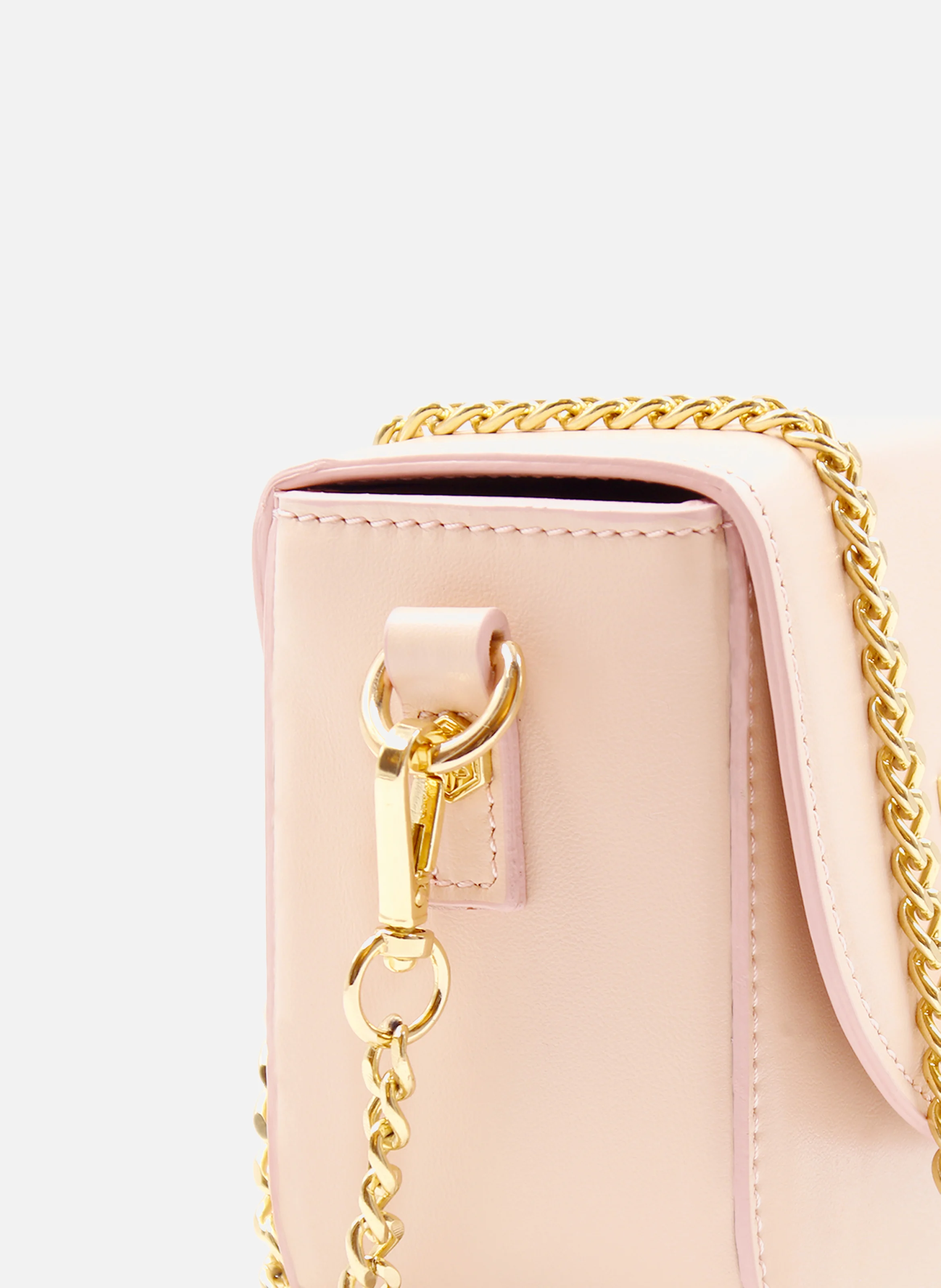 Mini sac cuir lisse | Rose