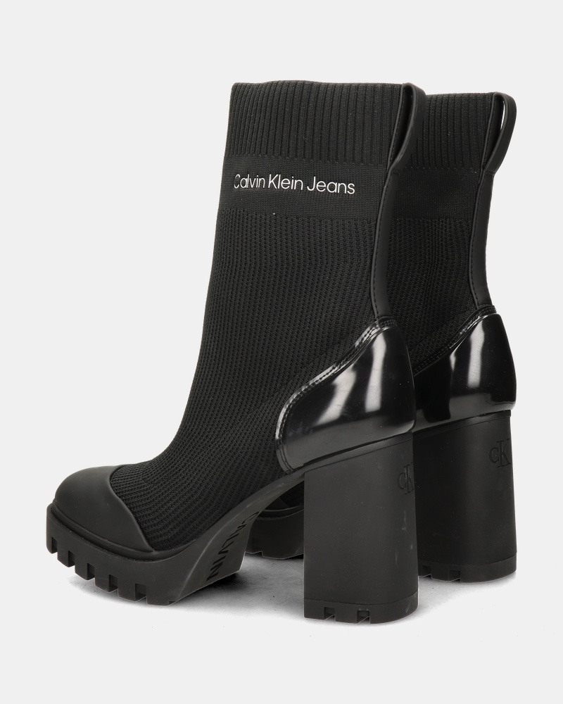 Calvin Klein Platform Knit Rits- & gesloten boots  - zwart