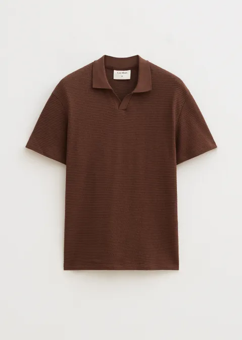 Gebreide polo bruin (BRN)
