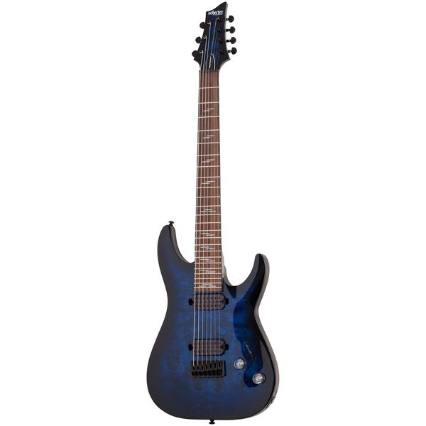 Schecter Omen Elite-7 See Blue Burst
