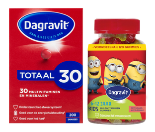Dagravit Family Pack Totaal 30   Kids Multivitaminen Gummies 2 Stuks