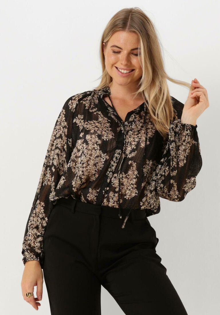 NEO NOIR zwarte neo noir blouse dido elderflower blouse