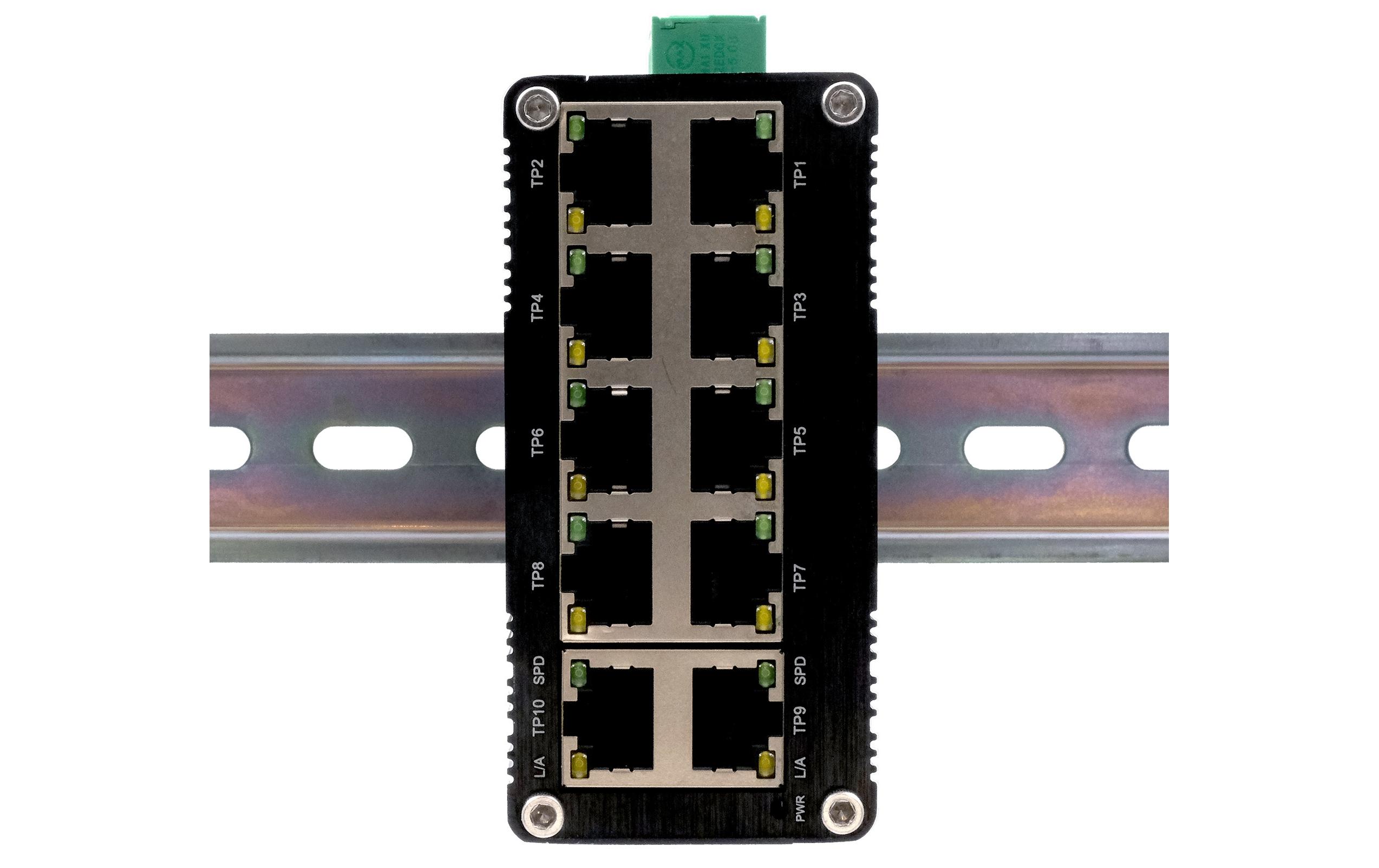 Switch EX-62025 10 PortMini 10-Port Industrial Gigabit Switch