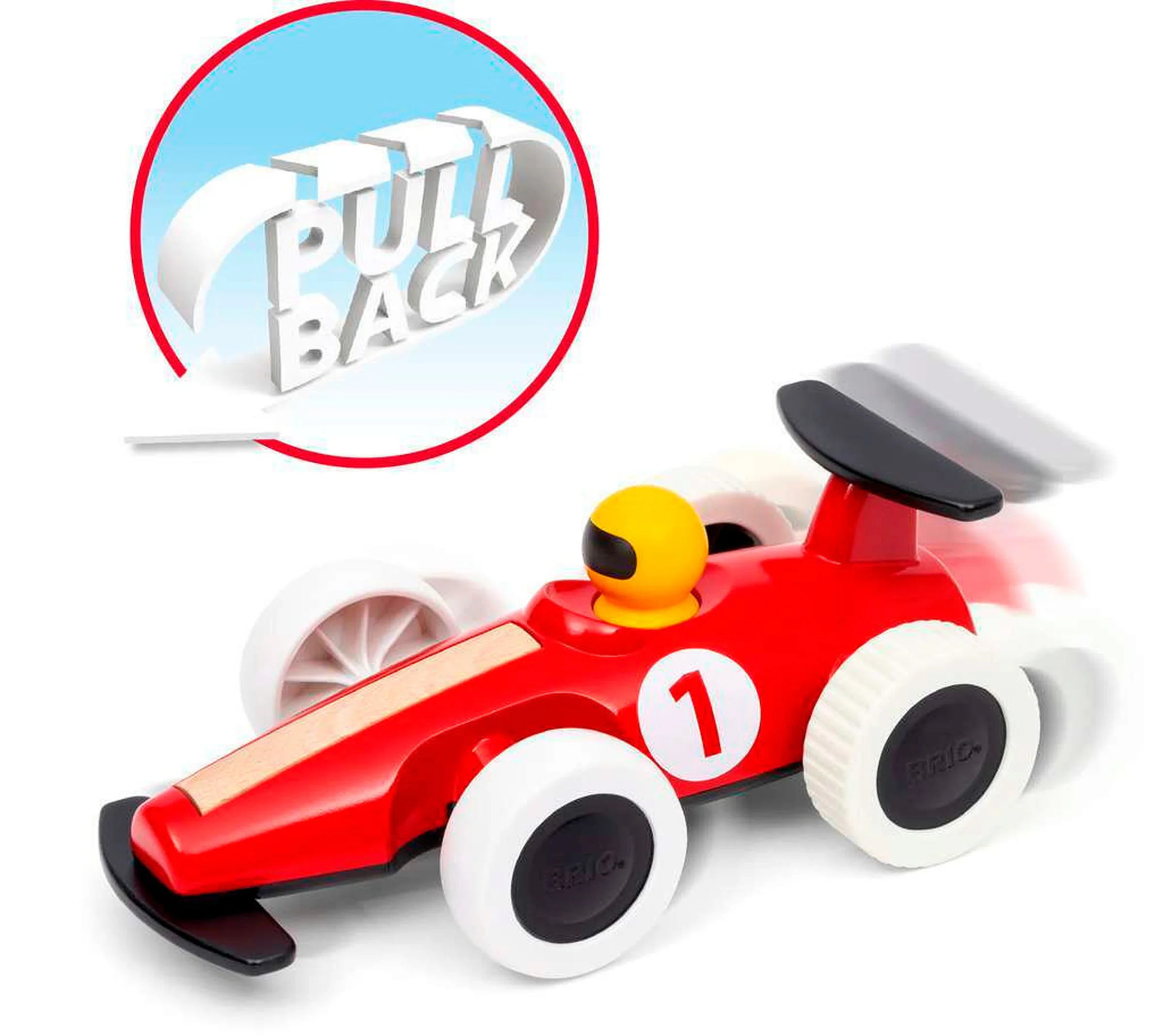 BRIO Großer Rennwagen mit Rückziehmotor