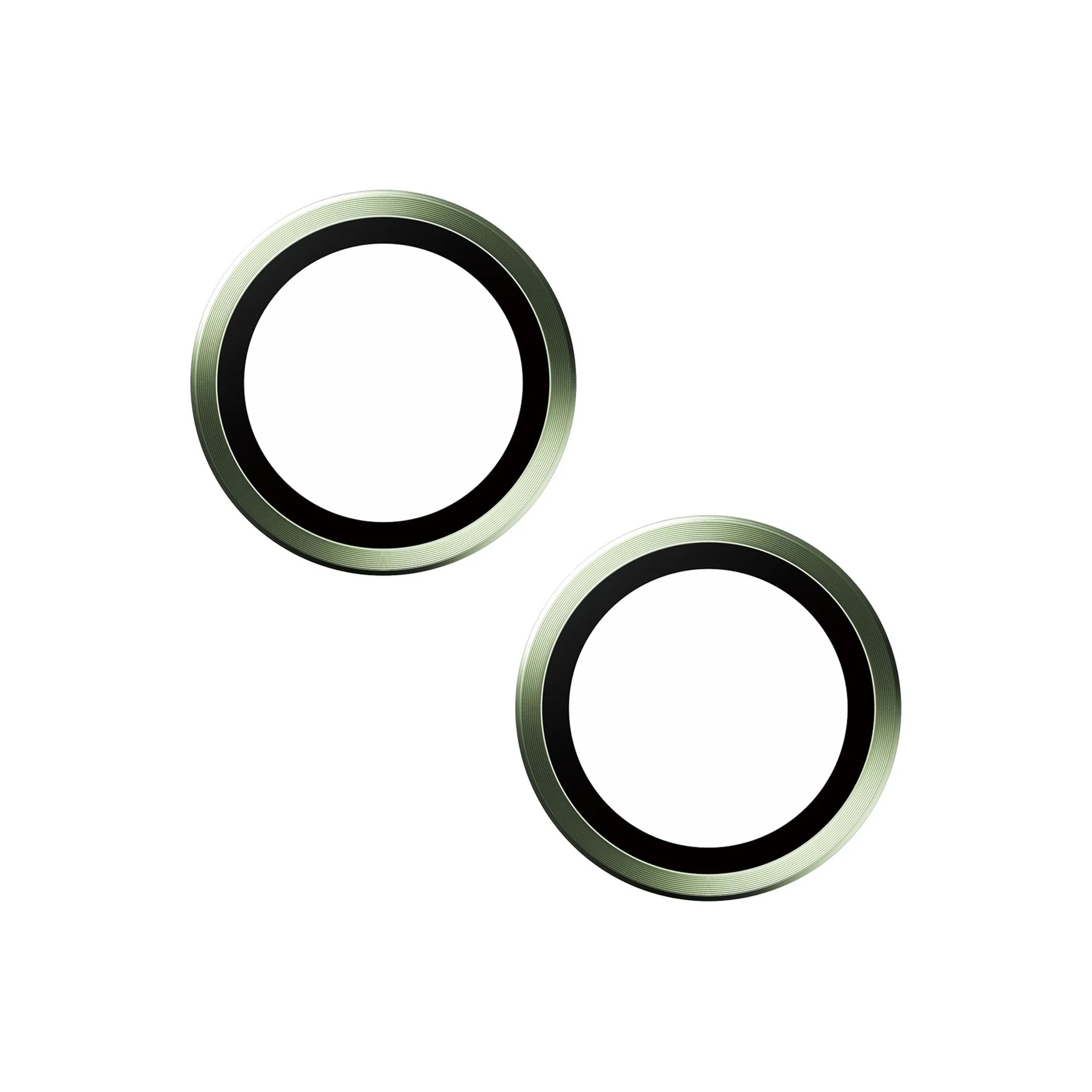 Hoops iPhone 15 / iPhone 15 Plus Kameraschutz Objektiv Ring Protector Abdeckung (1191) - Grün
