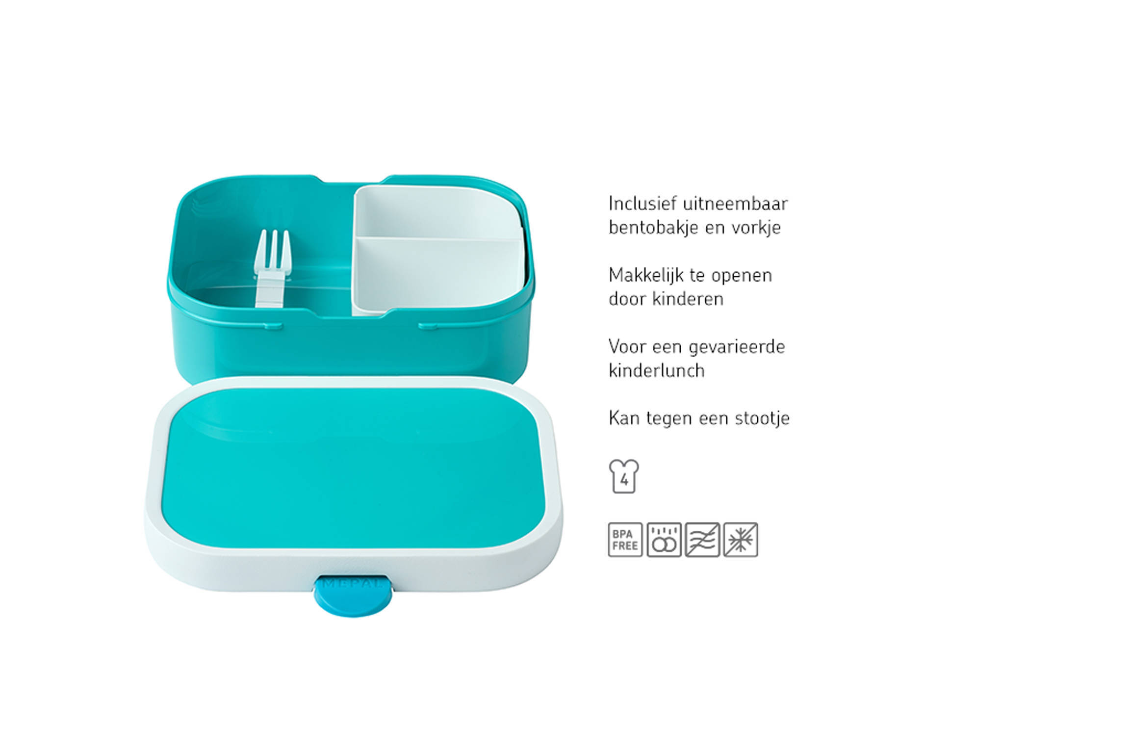 Mepal Campus lunchset (pop-up fles + fruitbox)
