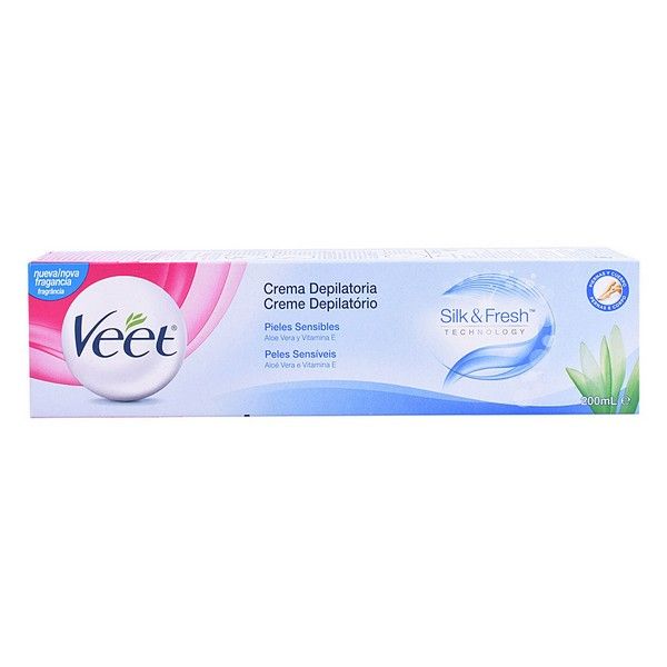 Veet Silk & Fresh Creme Depilatório Pele Sensível 200ml