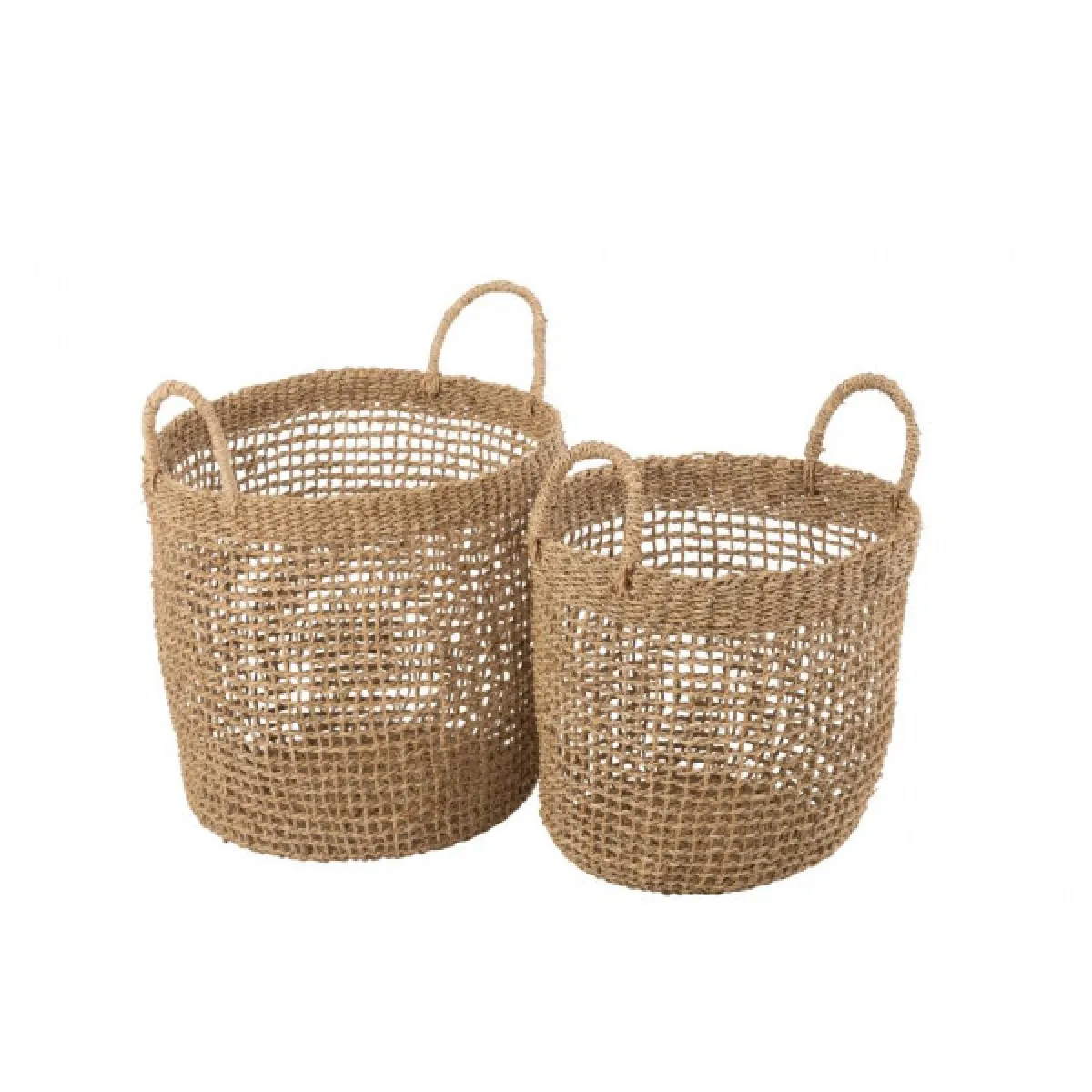Dansmamaison Paniers Oasis Zostere - Lot de 2 - Naturel