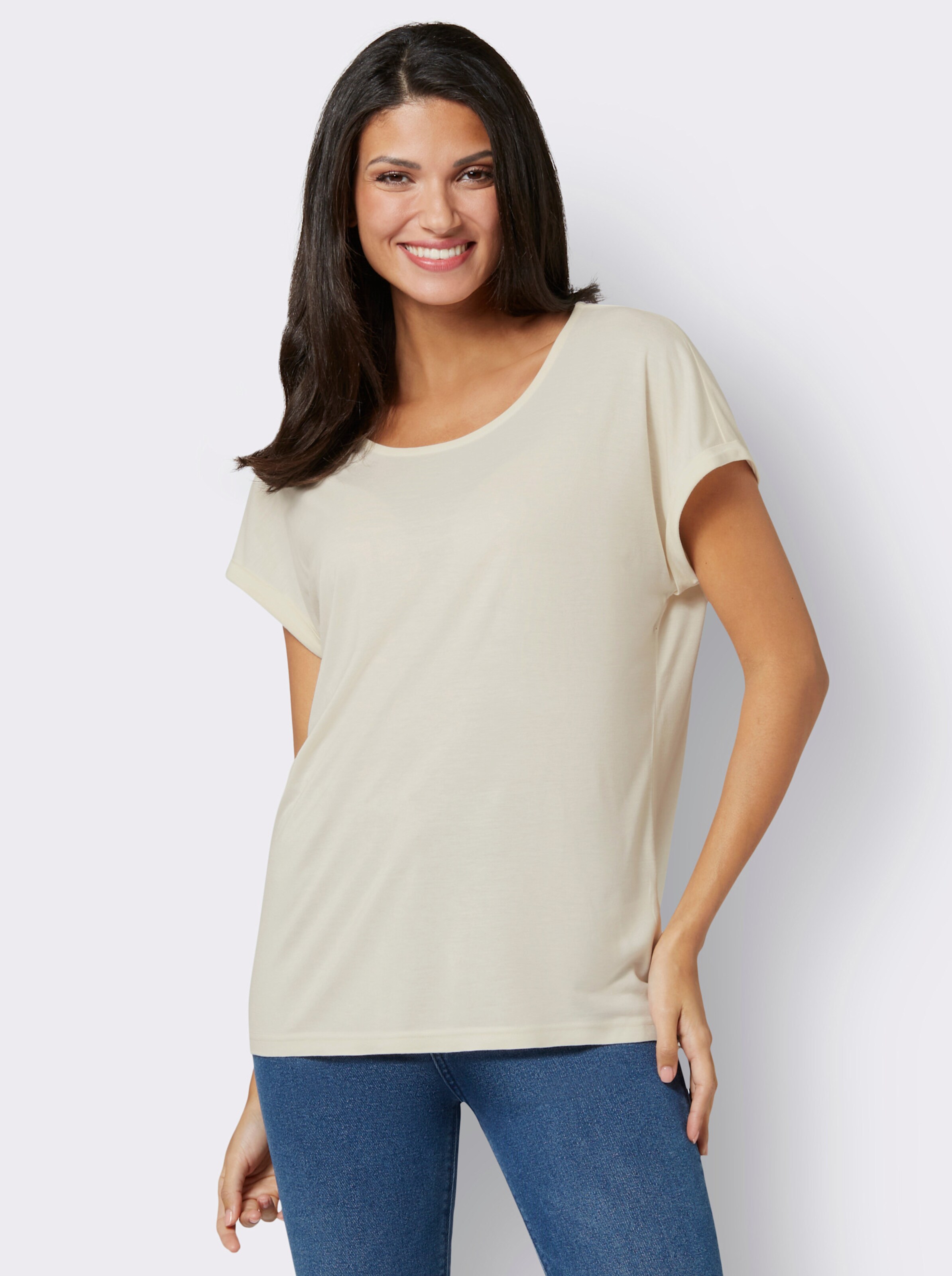 Shirt aus reiner Viskose