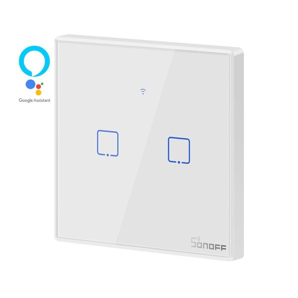 Sonoff Interruptor Inteligente T1EU2C-TX Smart Wi-fi   Rf Branco - IM190314013