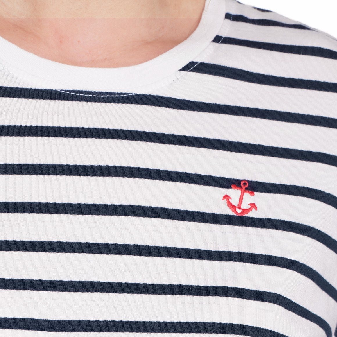 Gina Benotti Damen Schlafshirt maritim weiss / dunkelblau