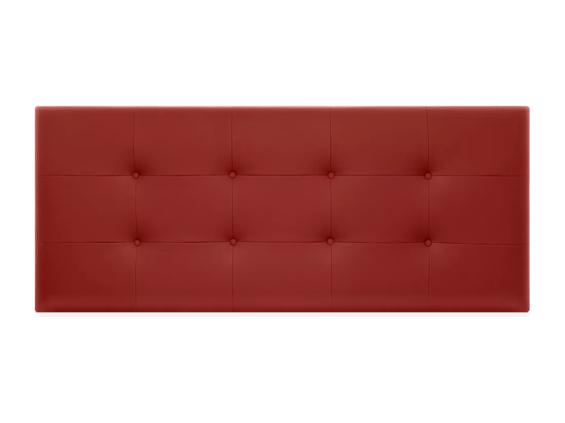 DHOME Tête de Lit en Similicuir Capitonnée 145x60cm Lit 135/140 - Rouge