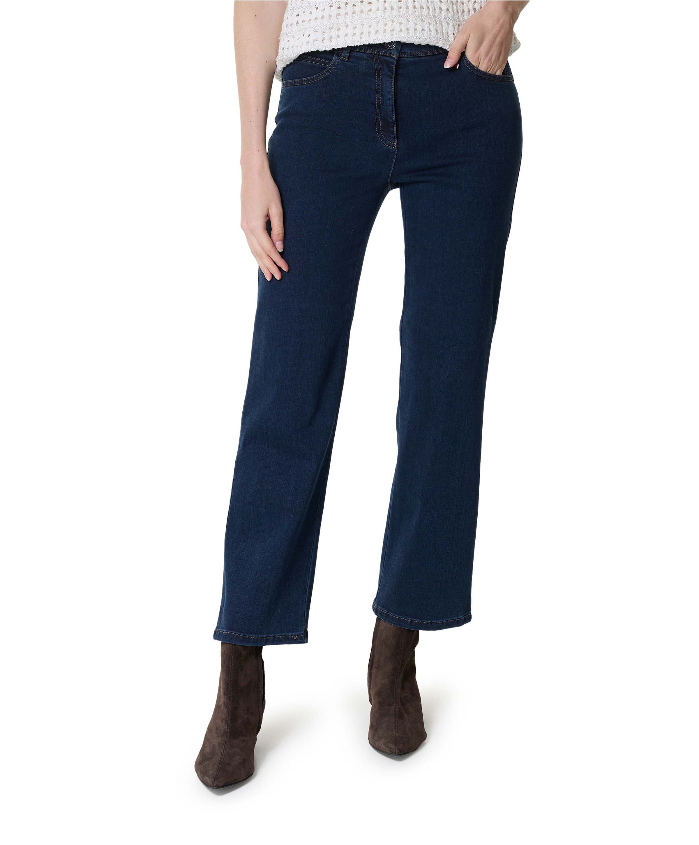 Relaxed by Toni MbF Straight dames jeans blauw