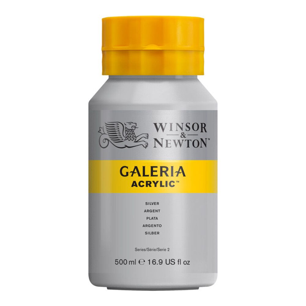 AKRYLFARGE W&N GALERIA NR 617 SØLV 500ML