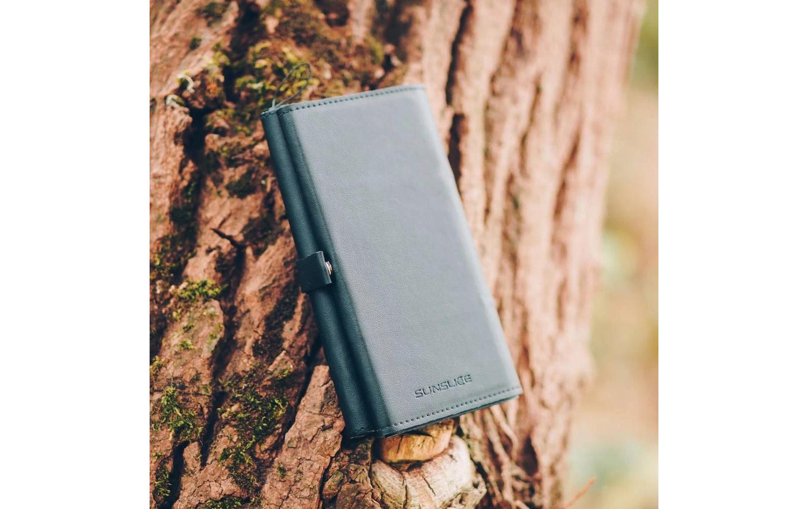 Powerbank Electron 8W Sol – Schwarz, 10000 mAh<br>Kleines, tragbares Solar-Ladegerät mit 10000 mAh Akku