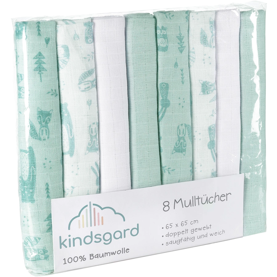 kindsgard Mullwindeln bovbov 8er-Pack mint