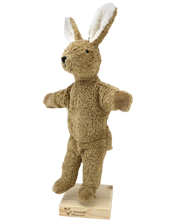 Handspielpuppe HASE (34x27) in braun