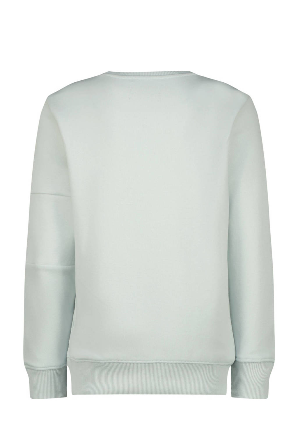 Raizzed sweater Nagi met logo grijsblauw