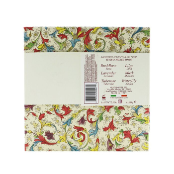 Nesti Dante Conjunto de Sabonetes Notas Florais: (Lilás   BushRose   Tuberosa   Lavanda  Nenúfar   Almíscar) 6x 100g/3.5oz