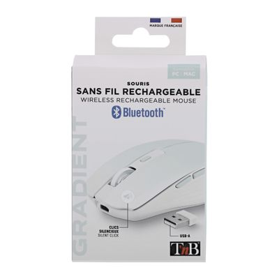 TNB Dual Connect Gradient - Souris sans fil - rechargeable - bleue