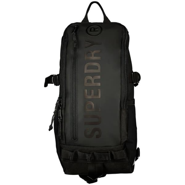 SFS592_Sacs banane SUPERDRY TARP/HARDY SLING BAG BLACK