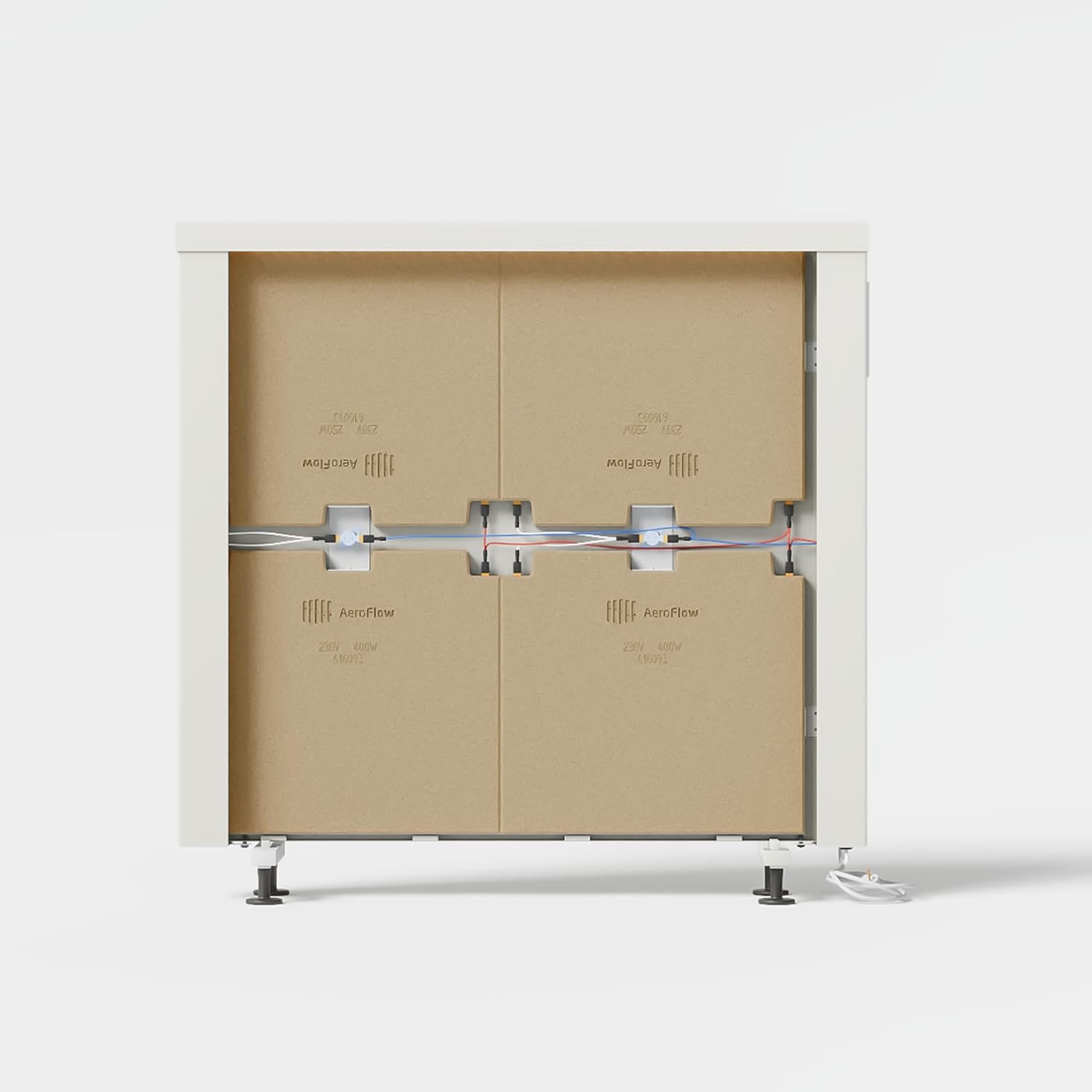 AeroFlow Elektroheizung mit Schamotte Speicherkern FlexiSmart Pro WLAN Fähig App Steuerung (COMPACT 1300)