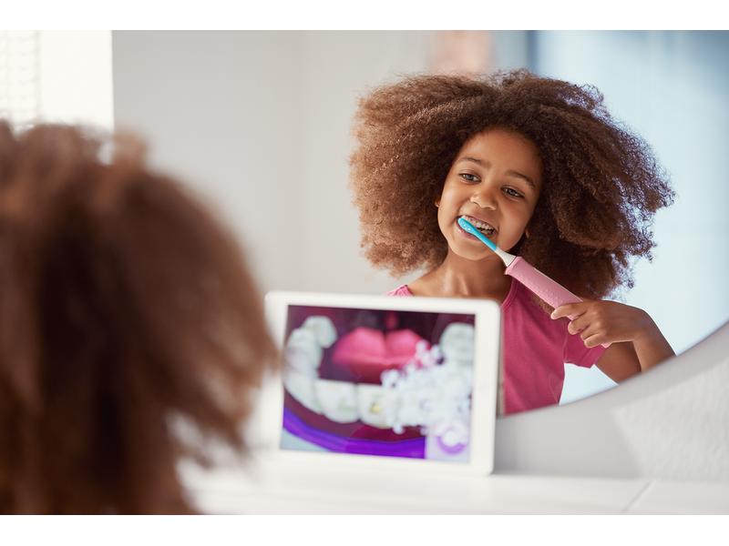 Philips Schallzahnbürste Sonicare For Kids Connect HX6352/4 Elektrische Zahnbürste