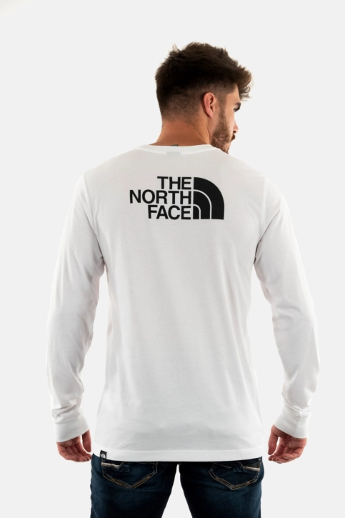 Tee shirt manches longues the north face l/s easy fn41 tnf white