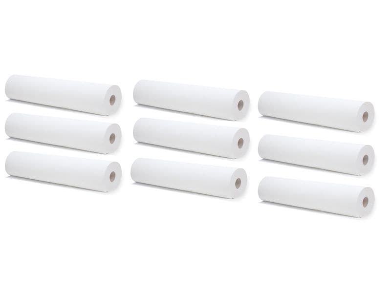 Meditrade Liegenabdeckung Ärztekrepp weiss, 50 cm 9 Rollen Abdeckung zum Schutz der Therapieliege