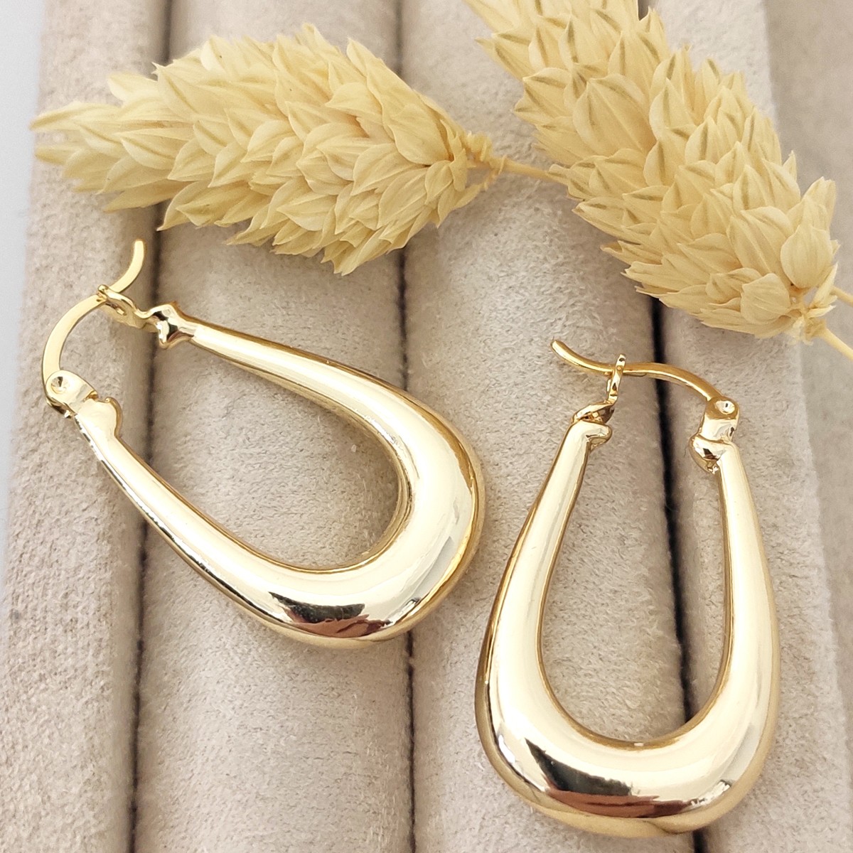 Boucles d'oreilles - Laiton plaqué or