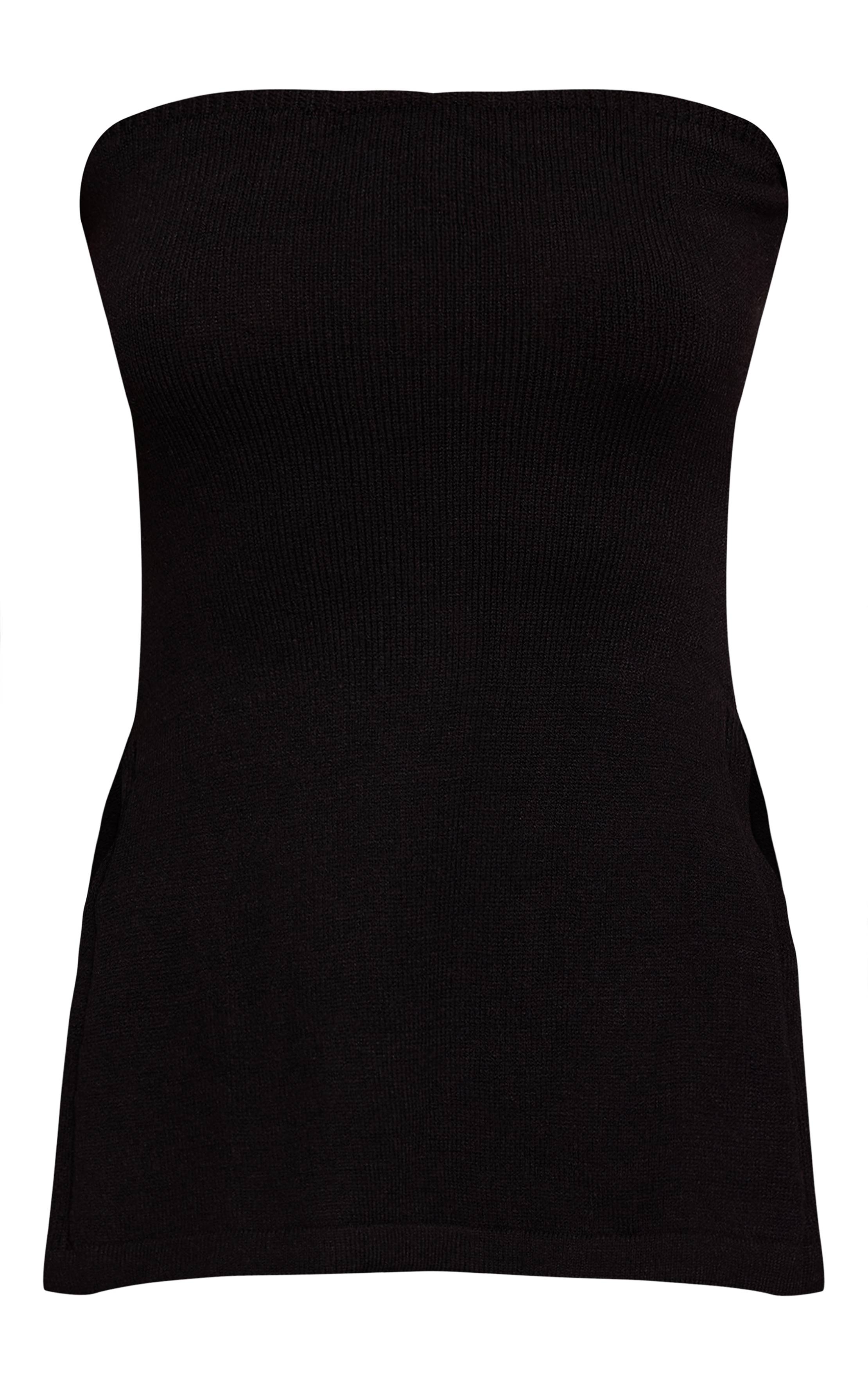 Noir Top Bandeau Long