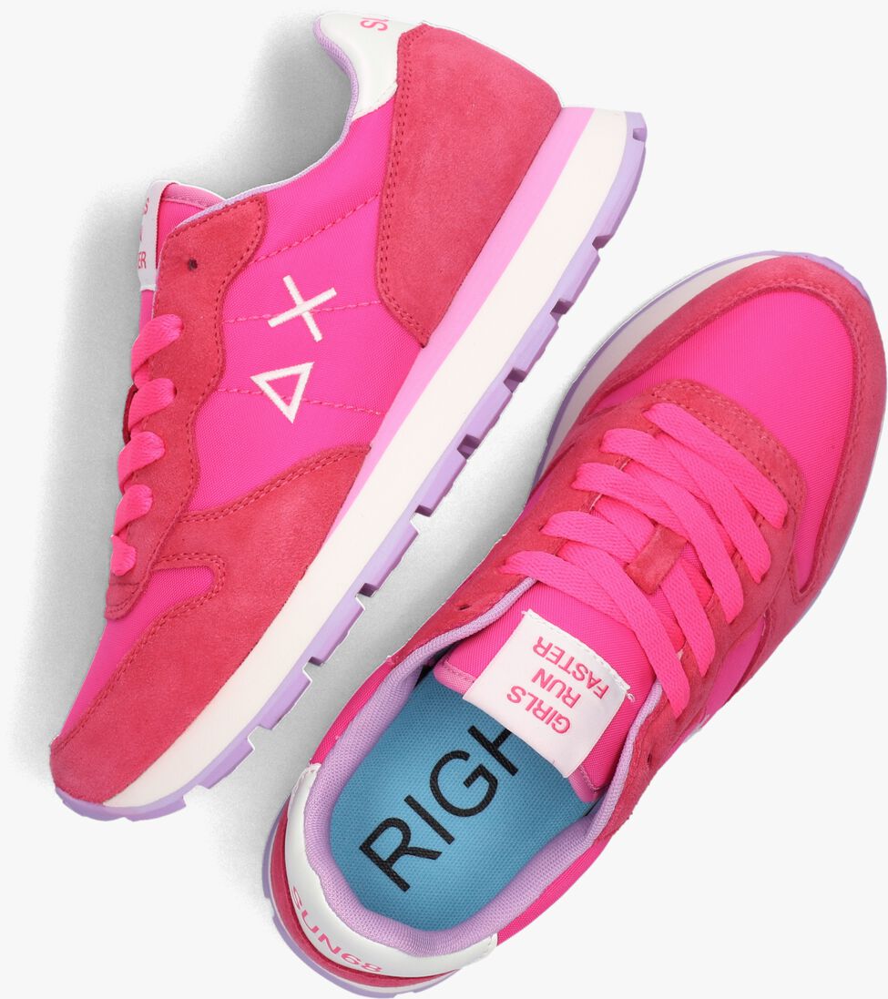 SUN68 roze sun68 lage sneakers ally solid nylon