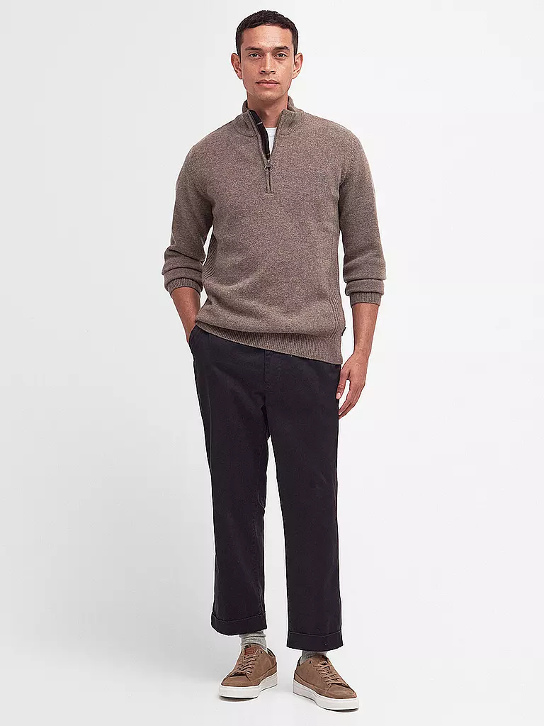 BARBOUR Pullover HOLDIN  hellbraun