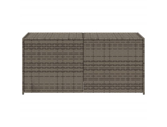 VIDAXL - Coffre Boîte de rangement de jardin gris 283l résine tressée
