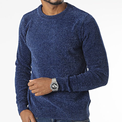 Pull Bleu Roi Chiné