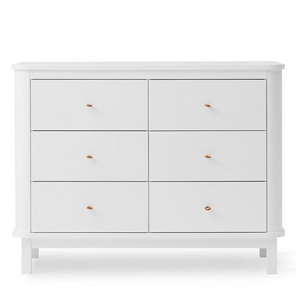 Køb Oliver Furniture Wood Kommode m. 6 Skuffer Hvid