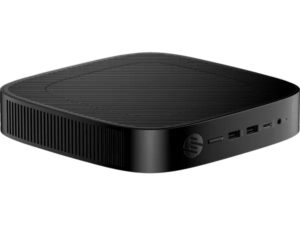 HP Pro t550 - Tynd klient - USFF 1 x Celeron J6412 / op til 2.6 GHz - RAM 8 GB - flash 32 GB - eMMC - UHD Graphics - Gigabit Ethernet - IGEL OS - skærm: ingen