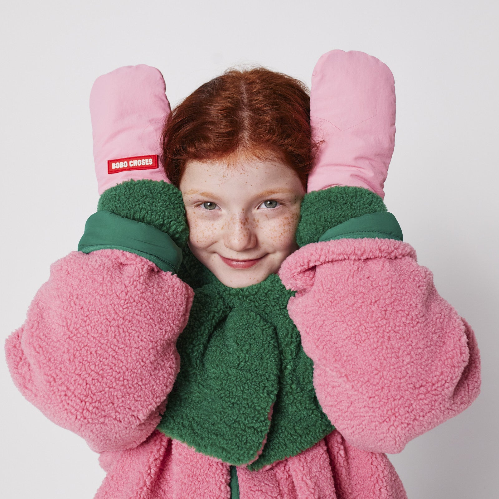 Fäustlinge Bobo Choses Bicolor Pink