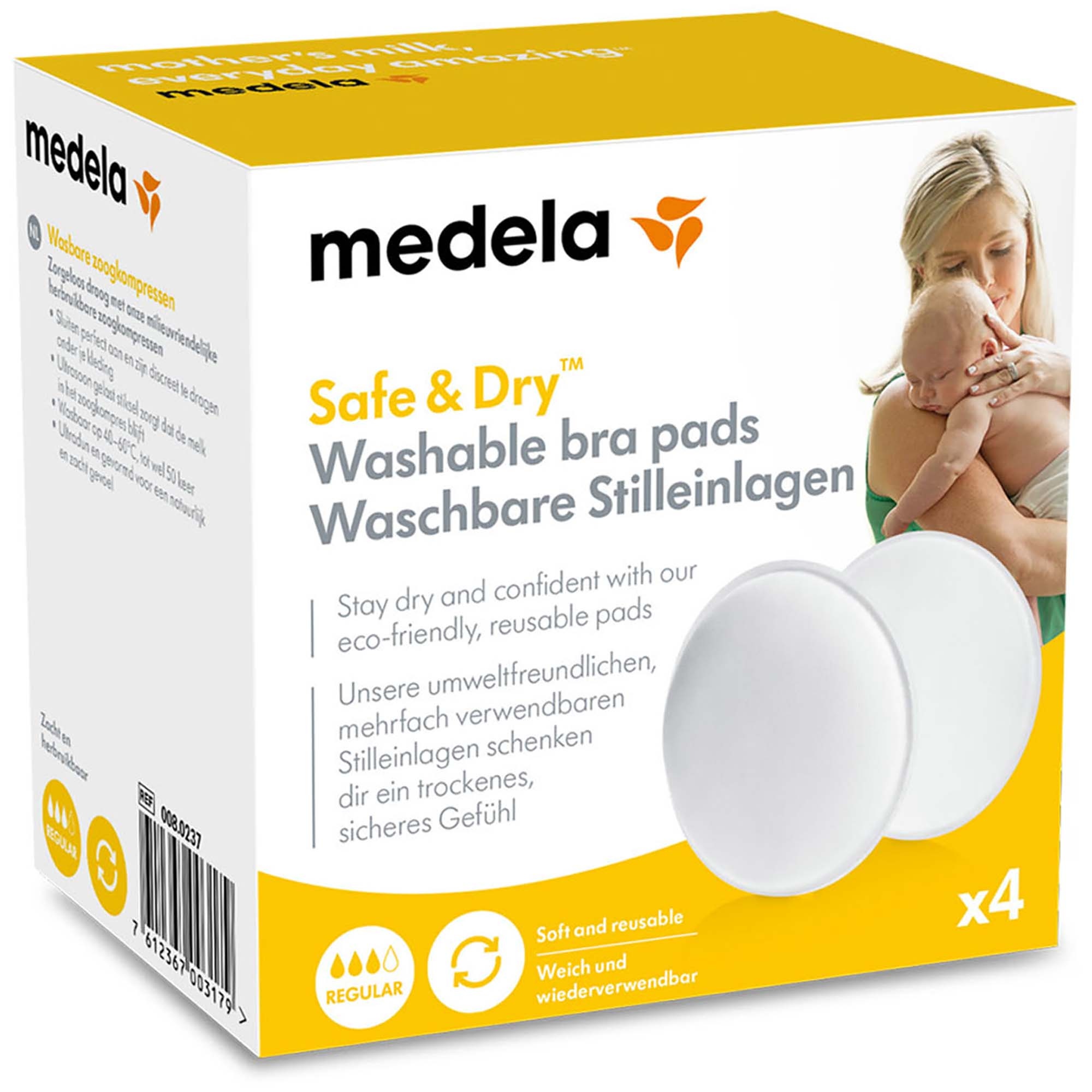 Medela Wasbare zoogkompressen (per 4 stuks)