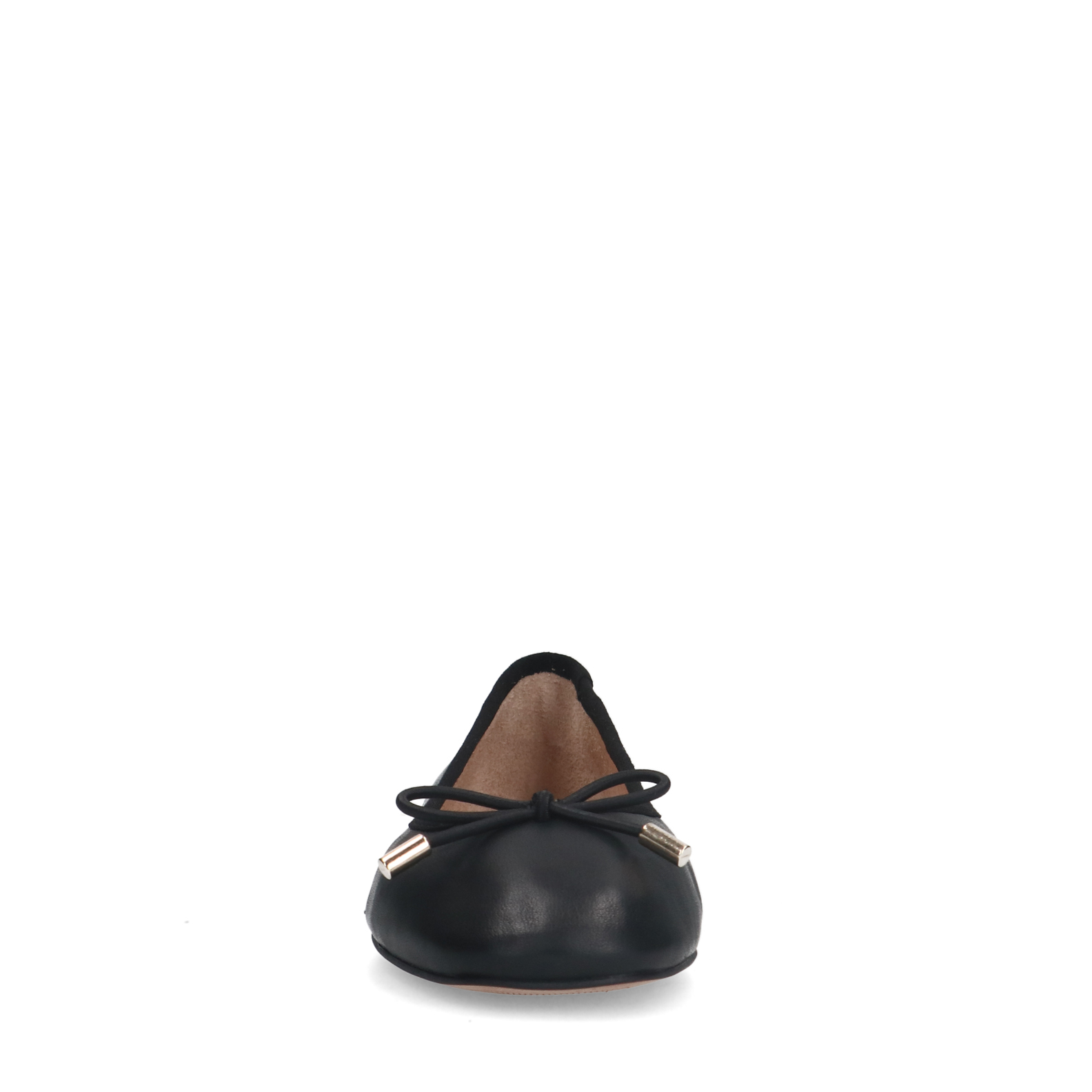 Zwarte leren ballerina's