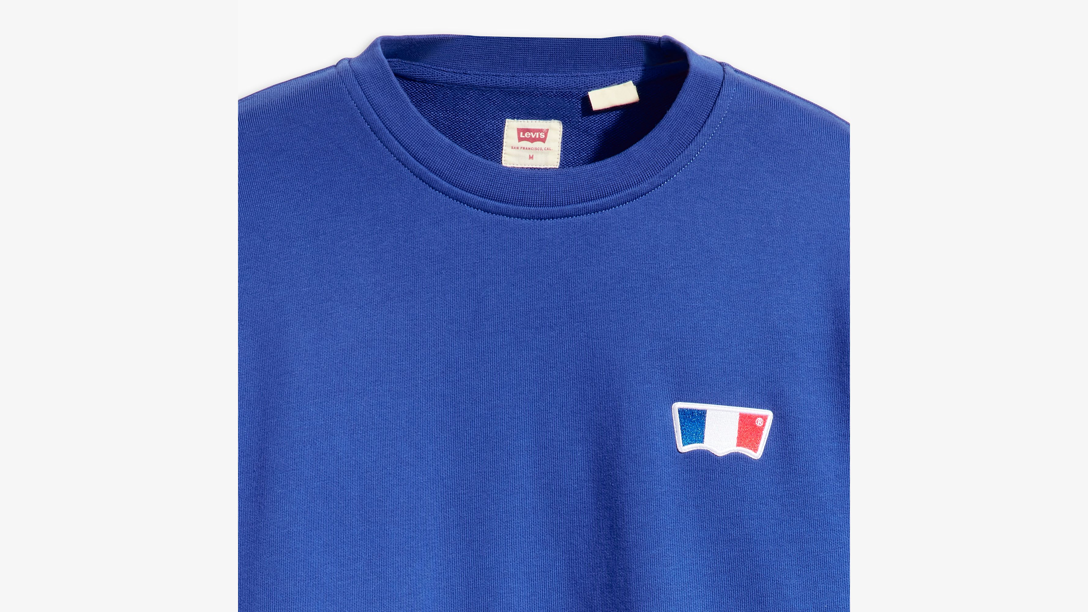 Sweat-shirt col rond Original Housemark - Surf Blue French Terry - Bleu
