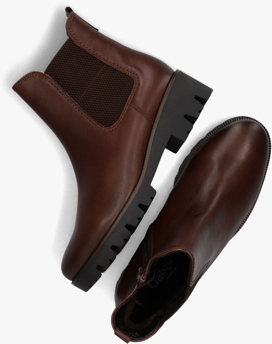 cognac gabor chelsea boots 771.1