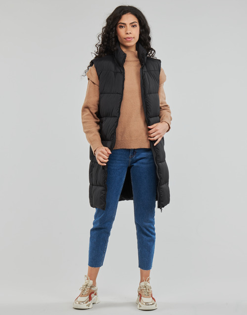 Superdry - STUDIOS LONGLINE QUILTED GILET Negro