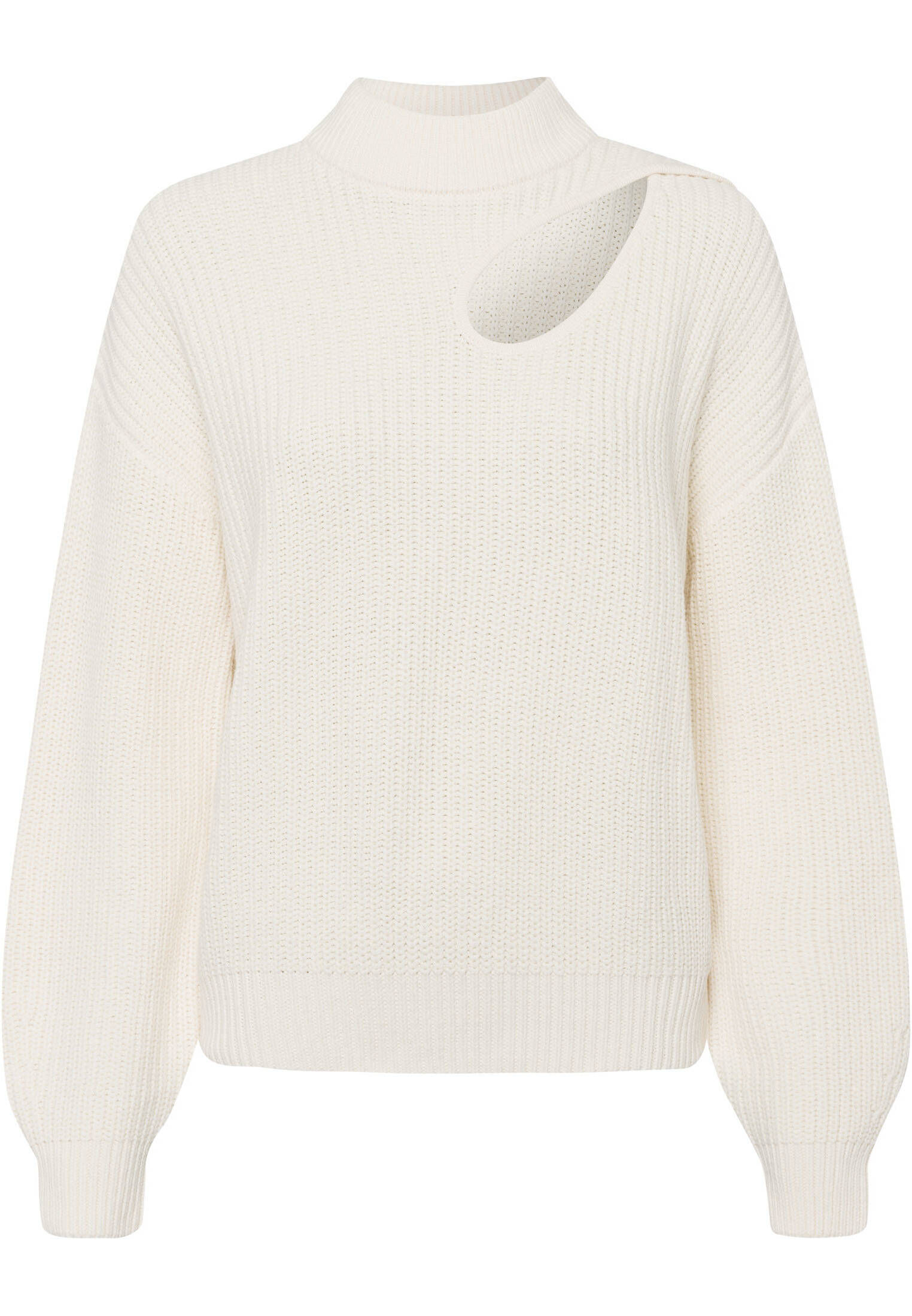 zero| Damen Pullover mit Cut-Out