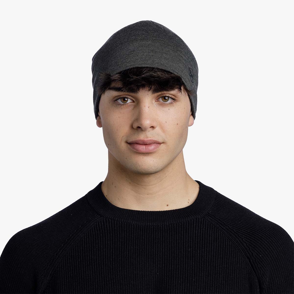 Buff Merino MW Beanie (Bark)